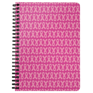 Pink Ribbons Spiralbound Notebook Journal