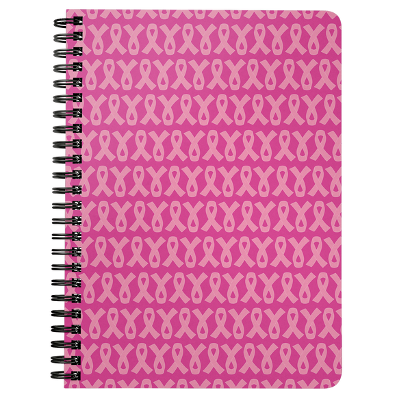 Pink Ribbons Spiralbound Notebook Journal