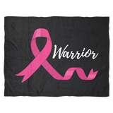 Warrior Pink Ribbon Fleece Blanket