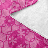 Breast Cancer Flowers Blanket