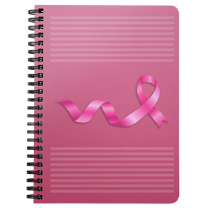 Breast Cancer Awareness Pink Ribbon Spiralbound Notebook Journal