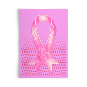 Breast Cancer Awareness Pink Ribbon Set of Flat Greeting Cards