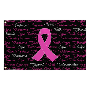 Words of Hope Pink Ribbon Flag